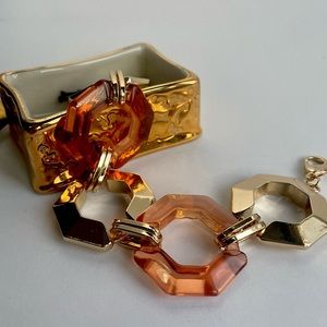 Chunky Copper & Gold Bracelet